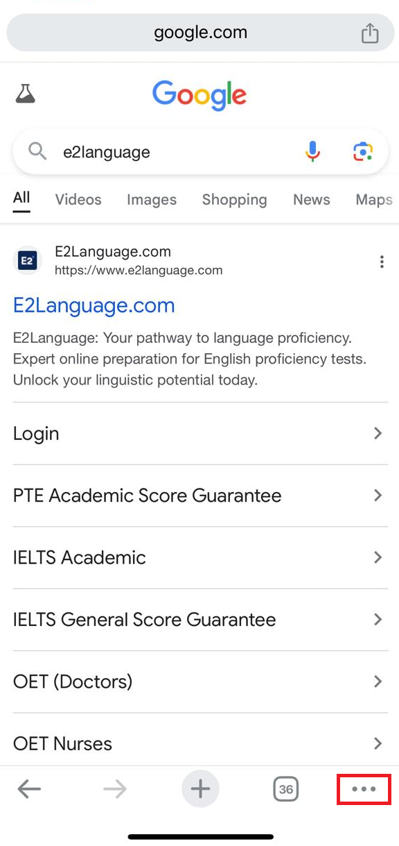 How do I switch between mobile and desktop versions?